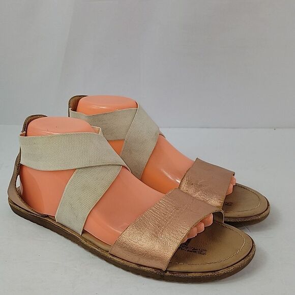 Sorel Ella II Ankle Strap Mettalic Open Toe Women's Sandals - Picture 1 of 12